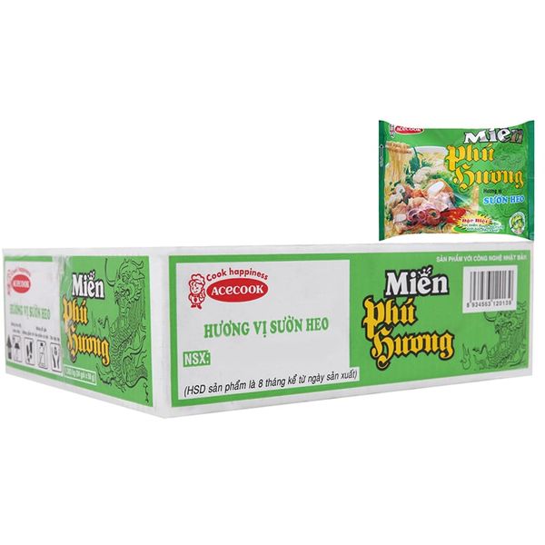  Miến Phú Hương sườn heo thùng 24 gói x 58g 