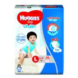  Tã dán Huggies Dry cực đại size L từ 9 - 14 kg gói 68 miếng 