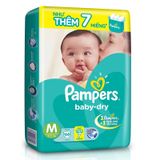  Tã dán Pampers jumbo size M từ 6-11kg gói 66 miếng 