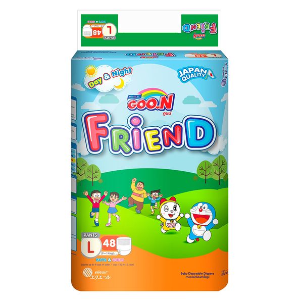  Tã quần Goo.n Renew Friend Jumbo size L từ 9 - 14 Kg gói 48 miếng 