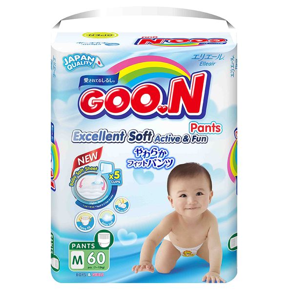  Tã quần Goo.n Slim Jumbo size M từ 7-12kg gói 60 miếng 