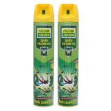  Bình xịt côn trùng Falcon hương chanh cặp 2 chai x 600ml + 60 ml và 2 pin AAA 