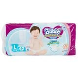  Tã dán Bobby Fresh size L dành cho bé 9 - 13kg gói 42 miếng 