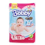  Tã dán Bobby Fresh size S dành cho bé 4 - 7kg gói 80 miếng 