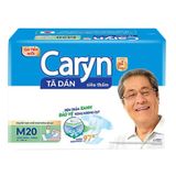  Tã dán Caryn hạn chế đi lại siêu thấm size M gói 20 miếng 