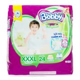  Tã quần Bobby size XXXL dành cho bé 20 - 35 kg gói 24 miếng 