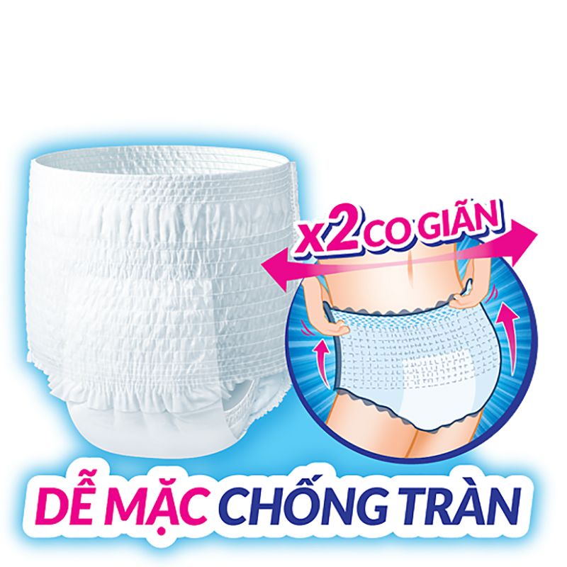  Tã quần Caryn có thể đi lại mỏng nhẹ size L thùng 6 gói x 7 miếng 