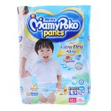  Tã quần Mamypoko Extra Dry Skin bé trai size L 9 - 14kg gói 52 miếng 