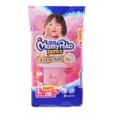  Tã quần Mamypoko Extra Soft bé gái size L 9 - 14kg gói 28 miếng 