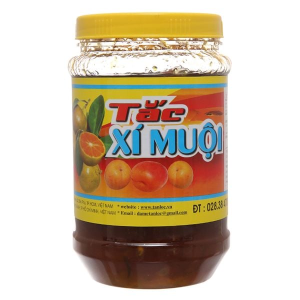  Tắc xí muội Tấn Lộc hũ 580g 