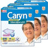  Tấm đệm lót Caryn mỏng nhẹ 3 lớp thoáng khí bộ 3 gói x 14 miếng 