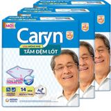  Tấm đệm lót Caryn mỏng nhẹ 3 lớp thoáng khí bộ 3 gói x 14 miếng 