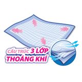  Tấm đệm lót Caryn mỏng nhẹ 3 lớp thoáng khí bộ 3 gói x 14 miếng 