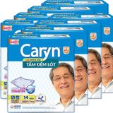  Tấm đệm lót Caryn mỏng nhẹ 3 lớp thoáng khí thùng 8 gói x 14 miếng 