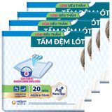  Tấm đệm lót Caryn siêu thấm khóa lỏng siêu tốc gói 20 miếng 