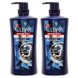  Tắm gội Clear men 3 in 1 sạch nhanh bộ 2 chai x 650 g 