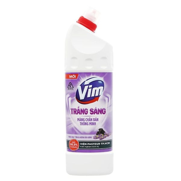  Gel tẩy bồn cầu và nhà tắm VIM than hoạt tính & hương oải hương chai 880ml 