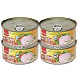  Thịt heo 2 lát Vissan lốc 4 hộp x 150 g 