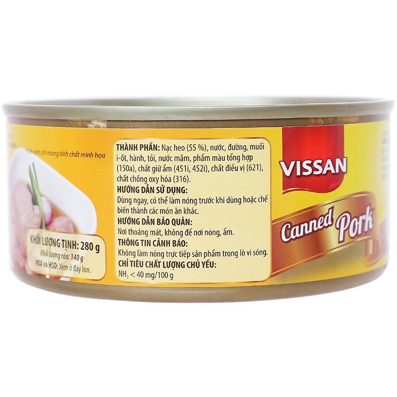  Thịt heo hầm Vissan có khóa hộp 280g 