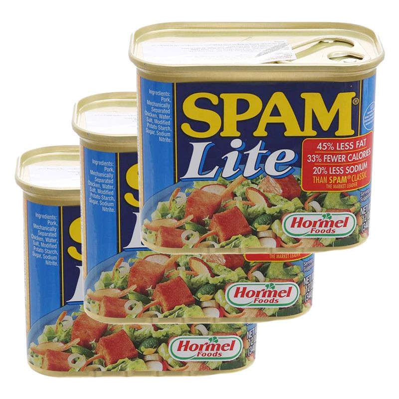  Thịt heo Spam Lite Hormel Foods bộ 3 hộp x 340g 
