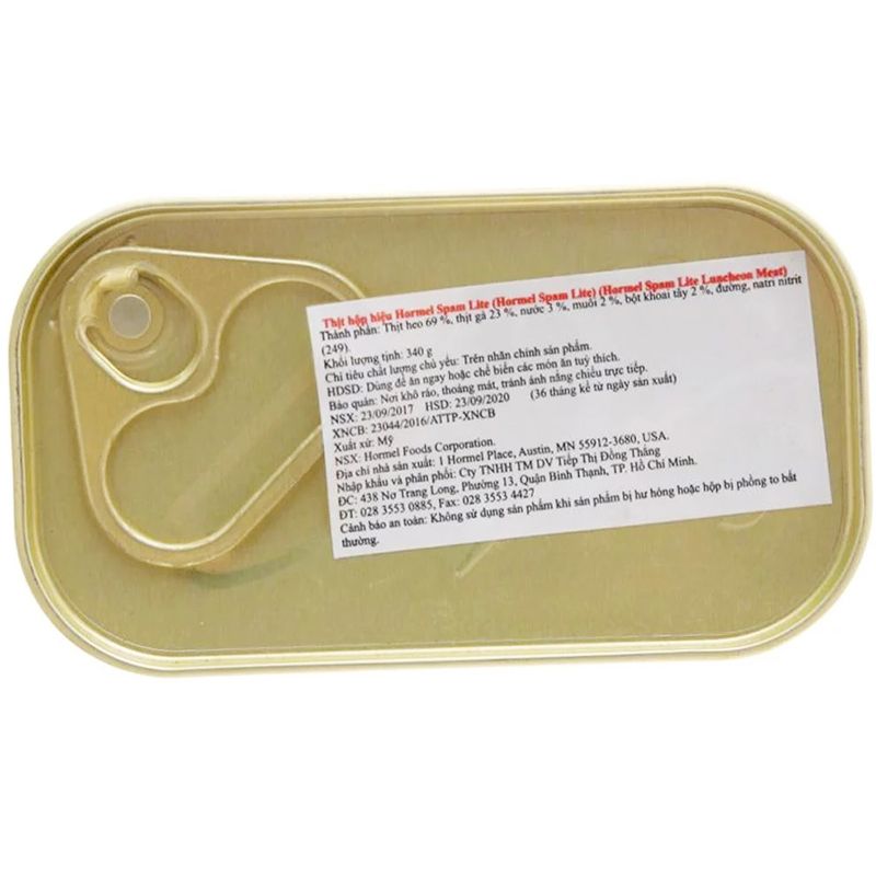  Thịt heo Spam Lite Hormel Foods bộ 3 hộp x 340g 