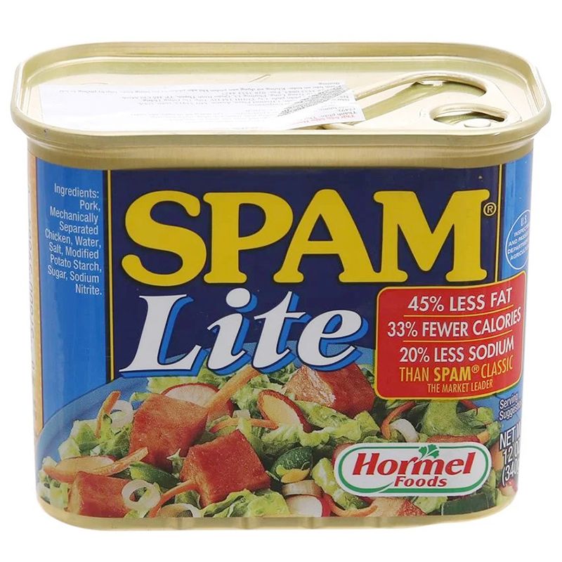  Thịt heo Spam Lite Hormel Foods bộ 3 hộp x 340g 