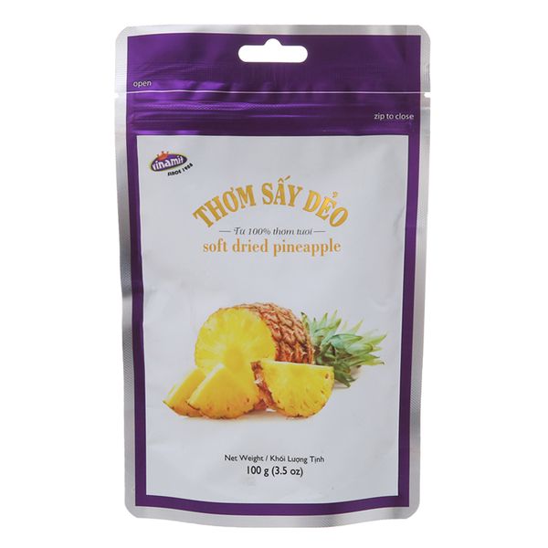  Thơm sấy dẻo Vinamit túi 100g 