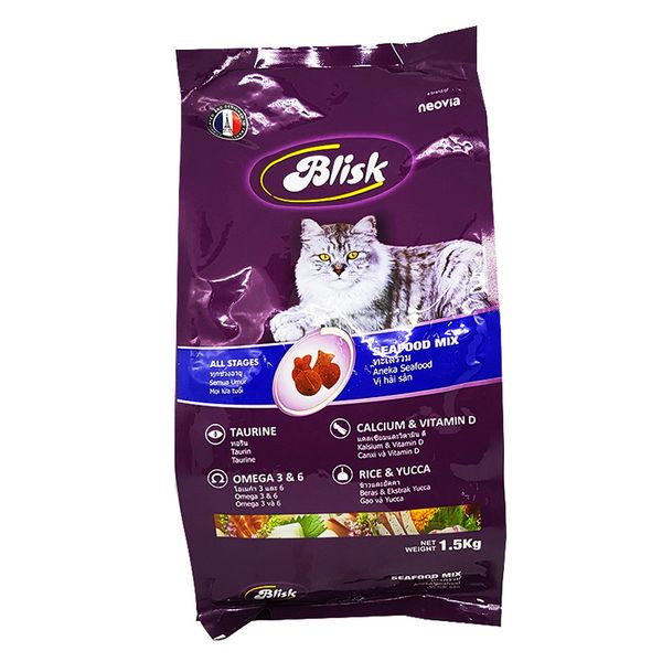  Thức ăn cho mèo Blisk gói 1,5 kg 