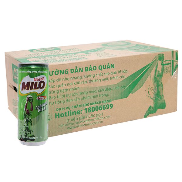  Thức uống lúa mạch uống liền Milo Active Go thùng 24 x 240ml 