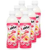  Thức uống thiên nhiên pha sữa Latte đào lốc 6 chai x 345ml 