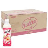  Thức uống thiên nhiên pha sữa Latte đào chai 345ml 