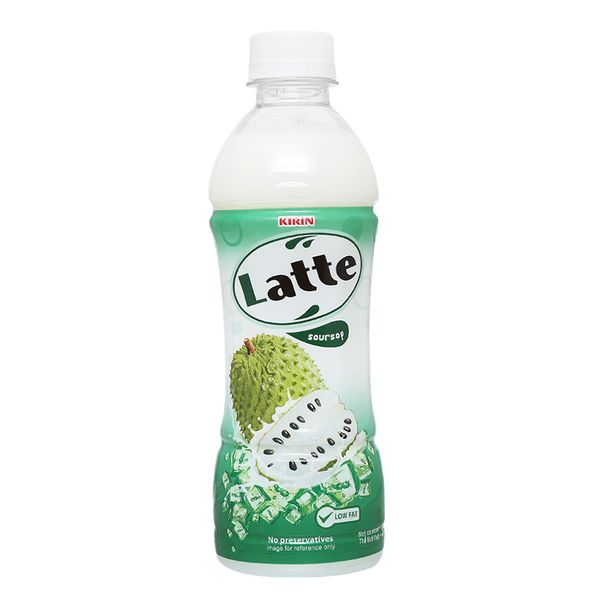  Thức uống thiên nhiên pha sữa Latte mãng cầu chai 345ml 