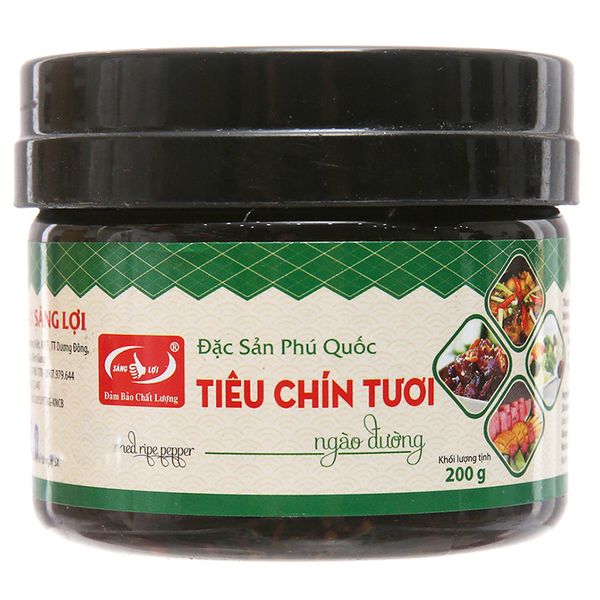  Tiêu chín tươi ngào đường Sáng Lợi hũ 200g 