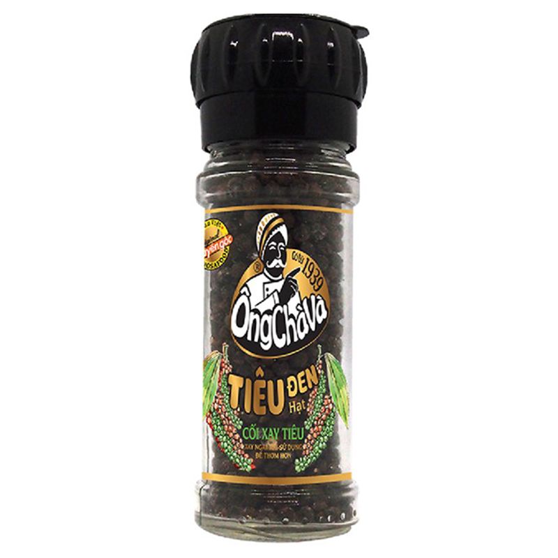  Tiêu đen Ông Chà Và cối xay 40 g 