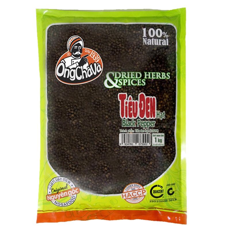  Tiêu đen Ông Chà Và cối xay 40 g 