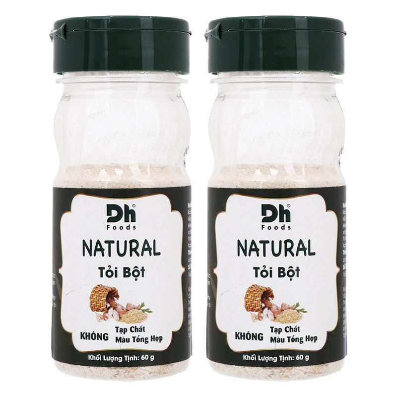  Tỏi bột Dh Food Natural bộ 2 hũ x 60g 