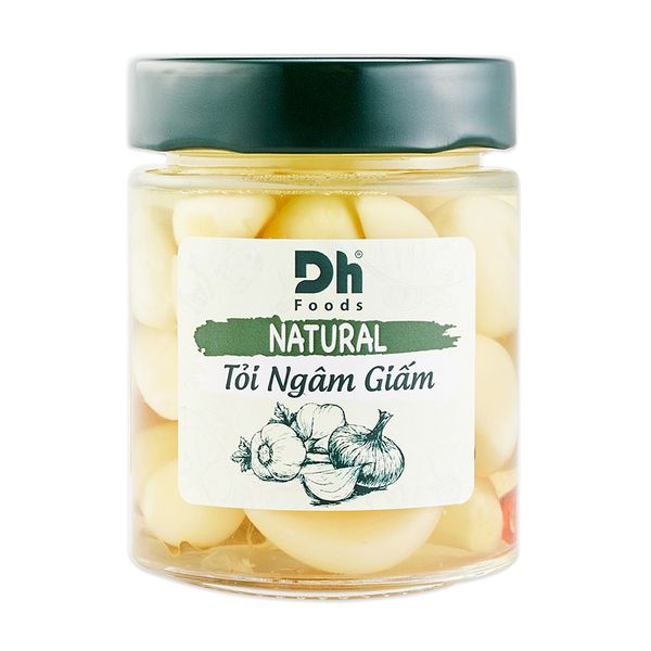  Tỏi ngâm giấm DH Foods natural hũ 150g 