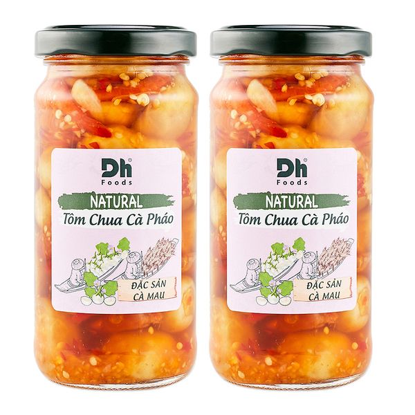  Tôm chua Cà pháo DH Foods natural bộ 2 hũ x 220g 