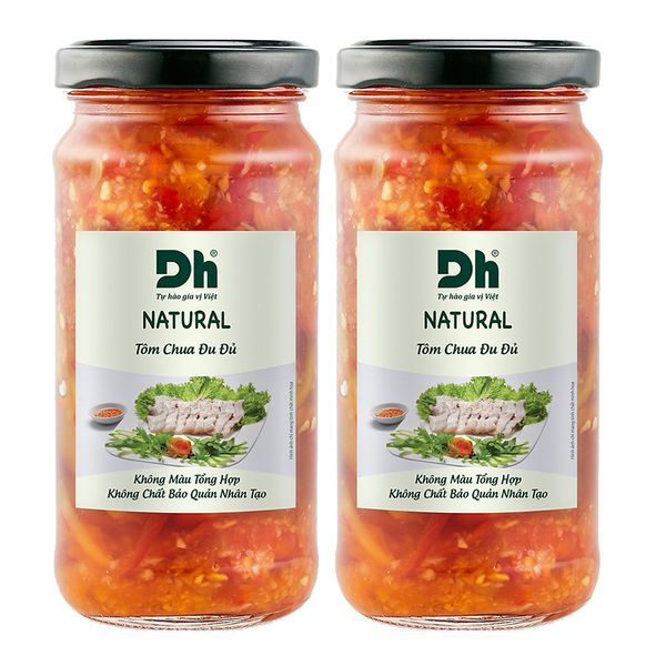  Tôm chua đu đủ DH Foods natural bộ 2 hũ x 240g 