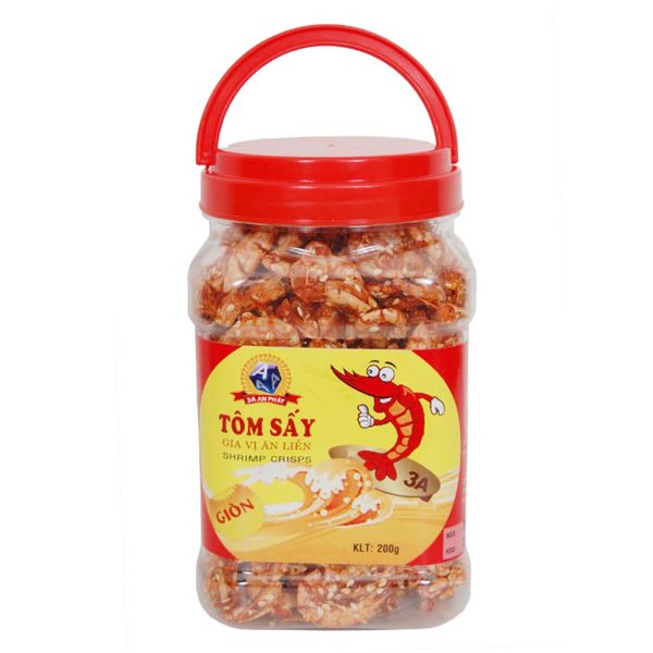  Tôm sấy ăn liền Damex hộp 200g 