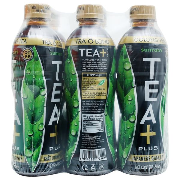  Trà ô long Tea Plus lốc 6 chai x 350 ml 