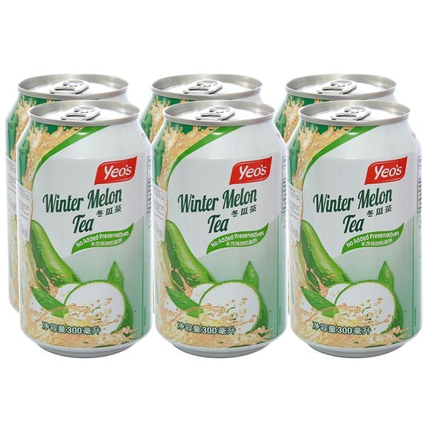  Trà bí đao Yeo's lốc 6 lon x 300ml 