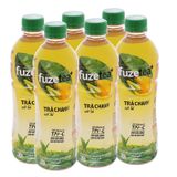  Trà chanh và sả Fuze Tea+ lốc 6 chai x 450ml 