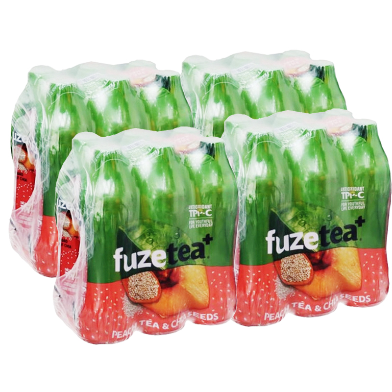 Trà đào và hạt chia Fuze Tea+ thùng 24 chai x 450ml – Chuỗi Tạp Hóa ...