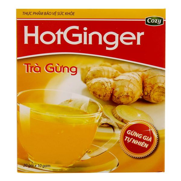  Trà gừng Cozy HotGinger 10g x 20 túi hộp 200g 