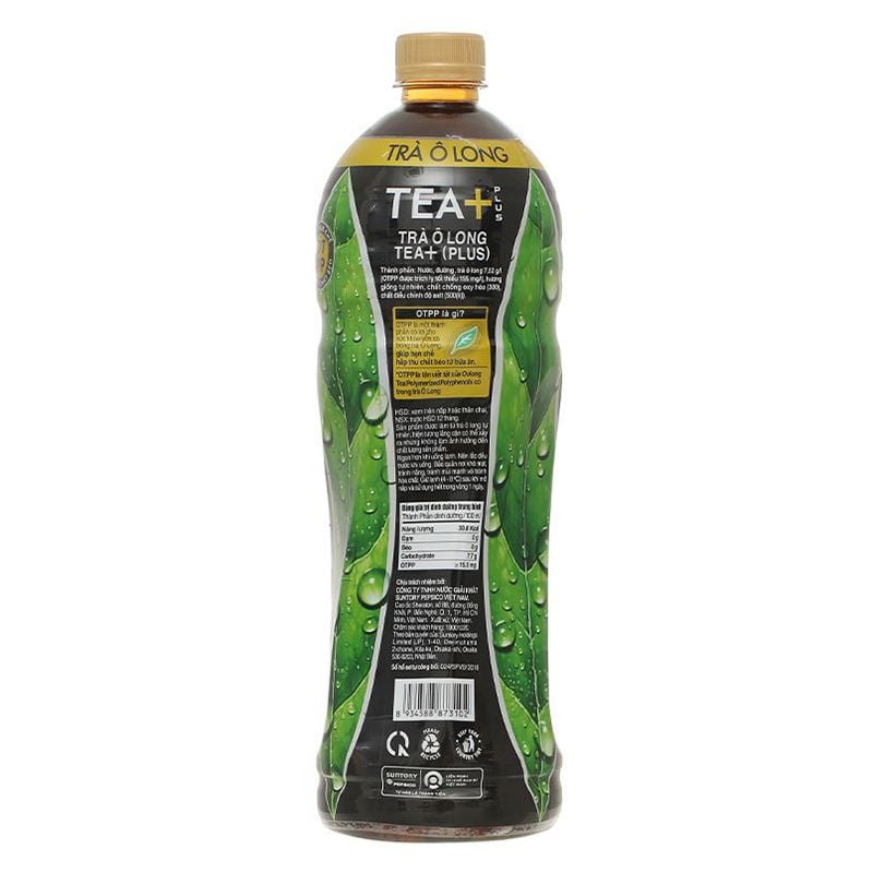  Trà ô long Tea Plus lốc 6 chai x 1 lít 