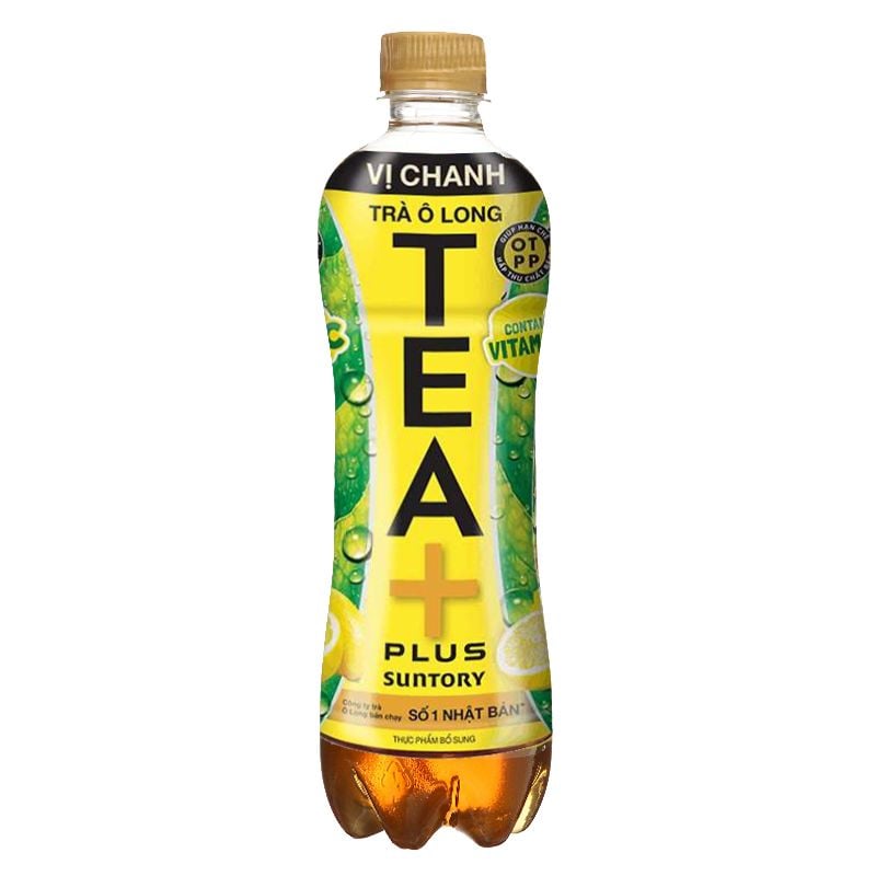  Trà ô long Tea Plus vị chanh chai 450ml 