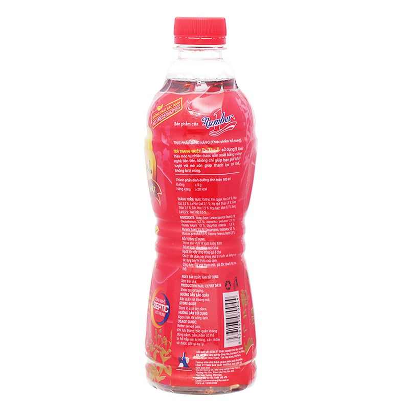  Trà thanh nhiệt Dr Thanh thùng 24 chai x 455ml 
