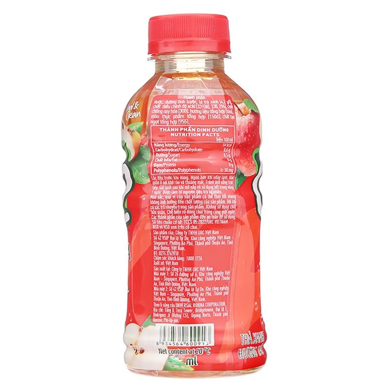  Trà xanh C2 vị táo thùng 24 chai x 360ml 