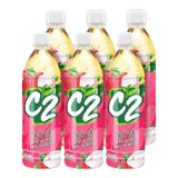 Hồng trà C2 vị vải lốc 6 chai x 455 ml 